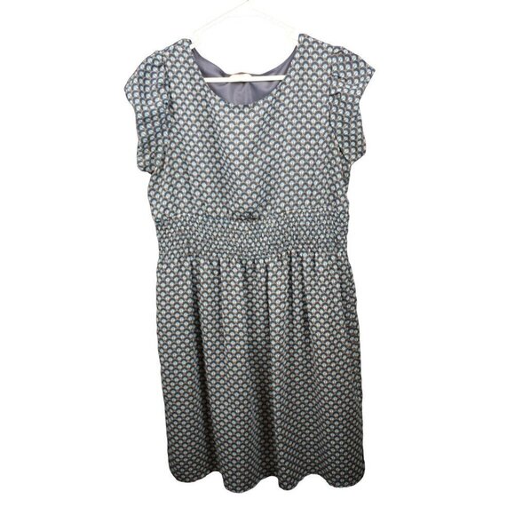 Cato Woman 14/16W Blue Patterned Dress - Picture 1 of 3